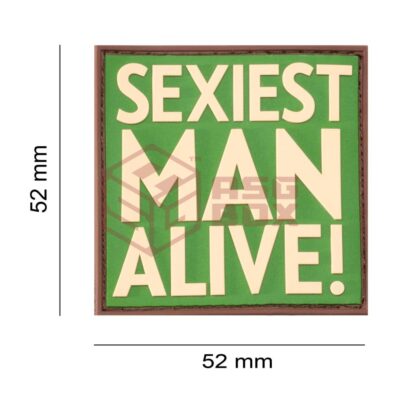Alternative view of JTG Sexiest Man Alive Rubber Patch Green