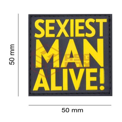 Alternative view of JTG Sexiest Man Alive Rubber Patch Multicolor