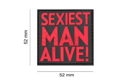 JTG Sexiest Man Alive Rubber Patch Blackmedic - obrazek 2