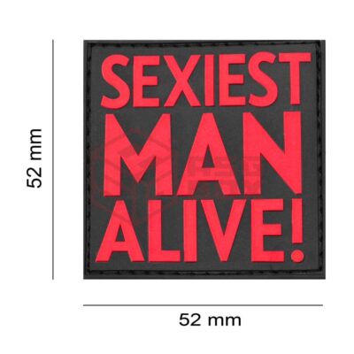 Alternative view of JTG Sexiest Man Alive Rubber Patch Blackmedic