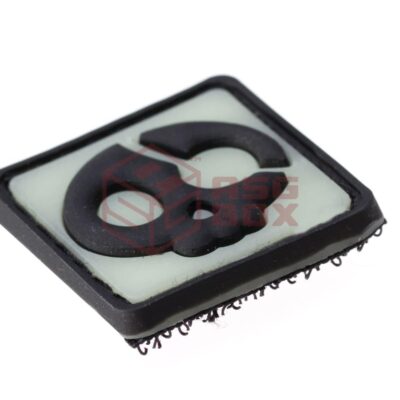 Alternative view of JTG Halloween Pirate Rubber Patch Glow Back