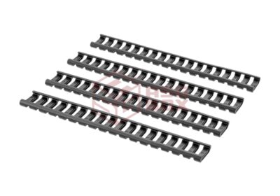 Ladder Rail Protector Set 4pcs Black - obrazek 2
