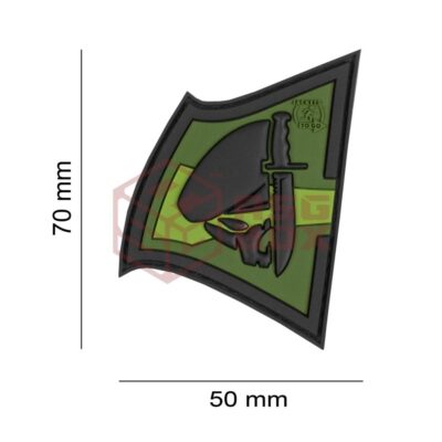 Alternative view of JTG Rebel Skull Rubber Patch Forest