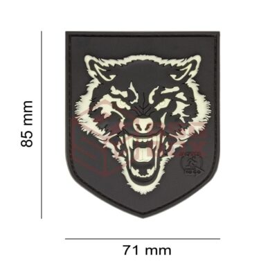 Alternative view of JTG Wolf Shield Rubber Patch Glow