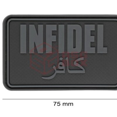 Alternative view of JTG Infidel Large Rubber Patch Blackops