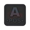 asgbox.pl - Bloodtype Square Rubber Patch A Pos JTG