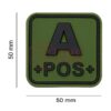 JTG Bloodtype Square Rubber Patch A Pos Forest OD-TM-10345421400 13084 asgbox.pl