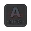 asgbox.pl - Bloodtype Square Rubber Patch A Neg JTG