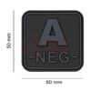 JTG Bloodtype Square Rubber Patch A Neg Blackops OD-TM-10345506400 13077 asgbox.pl