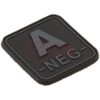 JTG Bloodtype Square Rubber Patch A Neg Blackops OD-TM-10345506400 13077 asgbox.pl