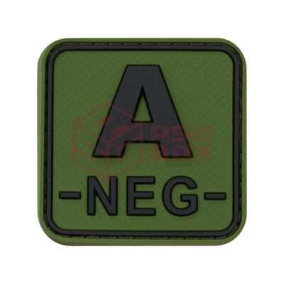 asgbox.pl - Bloodtype Square Rubber Patch A Neg JTG