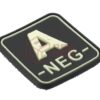 JTG Bloodtype Square Rubber Patch A Neg Glow OD-TM-10345560100 13101 asgbox.pl