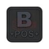 asgbox.pl - Bloodtype Square Rubber Patch B Pos JTG