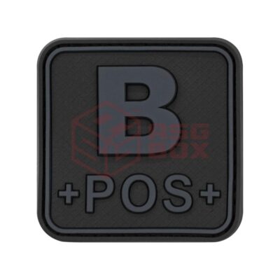 asgbox.pl - Bloodtype Square Rubber Patch B Pos JTG