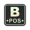 asgbox.pl - Bloodtype Square Rubber Patch B Pos JTG