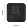 JTG Bloodtype Square Rubber Patch B Neg Blackops OD-TM-10345706400 13079 asgbox.pl