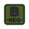 asgbox.pl - Bloodtype Square Rubber Patch B Neg JTG