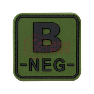 asgbox.pl - Bloodtype Square Rubber Patch B Neg JTG