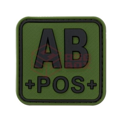 asgbox.pl - Bloodtype Square Rubber Patch AB Pos JTG