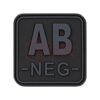 asgbox.pl - Bloodtype Square Rubber Patch AB Neg JTG