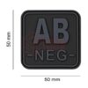 JTG Bloodtype Square Rubber Patch AB Neg Blackops OD-TM-10345906400 13081 asgbox.pl