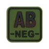 asgbox.pl - Bloodtype Square Rubber Patch AB Neg JTG