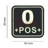JTG Bloodtype Square Rubber Patch 0 Pos Glow OD-TM-10346060100 13106 asgbox.pl