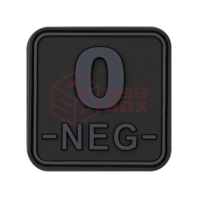 asgbox.pl - Bloodtype Square Rubber Patch 0 Neg JTG