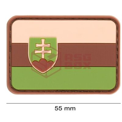 Alternative view of JTG Slovakia Flag Rubber Patch Green