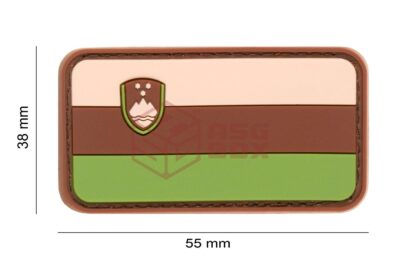 JTG Slovenia Flag Rubber Patch Green - obrazek 2