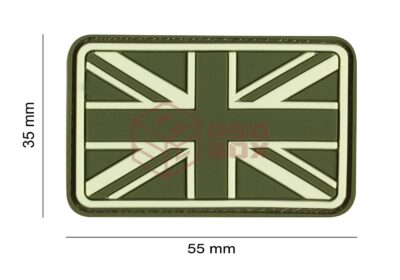 JTG Small Great Britain Flag Rubber Patch Forest - obrazek 2