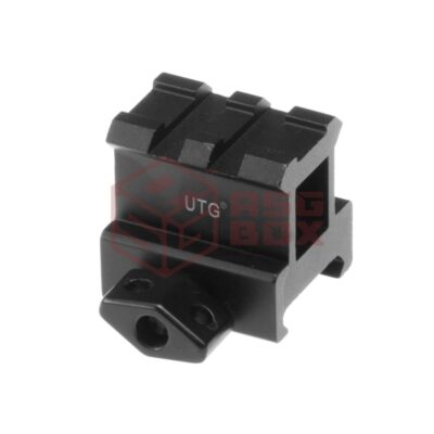 Alternative view of Leapers High Profile 2-Slot Twist Lock Riser Mount Black