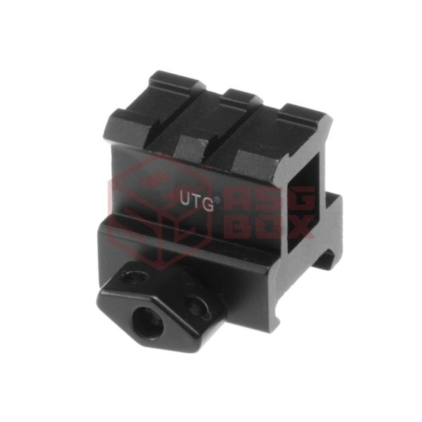 Alternative view of Leapers High Profile 2-Slot Twist Lock Riser Mount Black