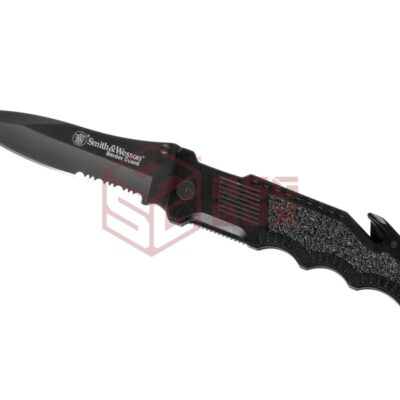 Alternative view of Border Guard SWBG1S Serrated Folder Black