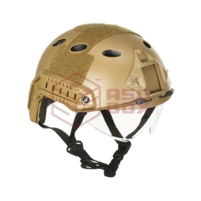Alternative view of Emerson FAST Helmet PJ Goggle Version Eco Tan