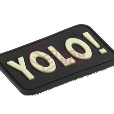 Alternative view of JTG YOLO Rubber Patch Glow