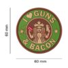 JTG Guns and Bacon Rubber Patch Green OD-TM-10473320000 17575 asgbox.pl