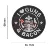 JTG Guns and Bacon Rubber Patch SWAT OD-TM-10473351700 17573 asgbox.pl