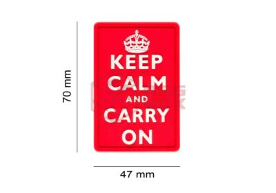 JTG Keep Calm Rubber Patch Multicolor - obrazek 2
