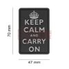 JTG Keep Calm Rubber Patch SWAT OD-TM-10473451700 17577 asgbox.pl