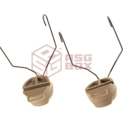 Alternative view of FMA Rail Adapter for SRD Headsets Dark Earth