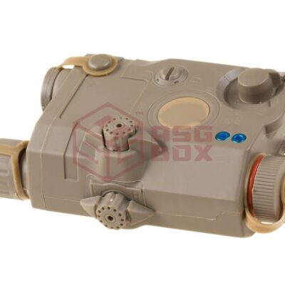 Alternative view of FMA AN/PEQ-15 LA-5 Module Red Laser Dark Earth