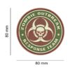 JTG Zombie Outbreak Rubber Patch Brown OD-TM-10492430000 18125 asgbox.pl