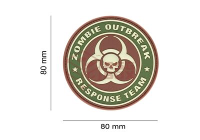 JTG Zombie Outbreak Rubber Patch Brown - obrazek 2