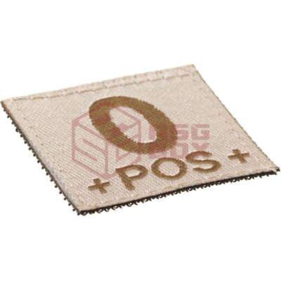 Alternative view of Clawgear 0 Pos Bloodgroup Patch Desert
