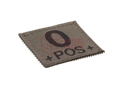 Clawgear 0 Pos Bloodgroup Patch RAL7013 - obrazek 2