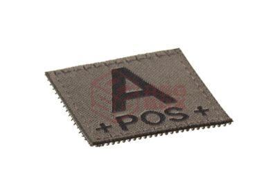 Clawgear A Pos Bloodgroup Patch RAL7013 - obrazek 2