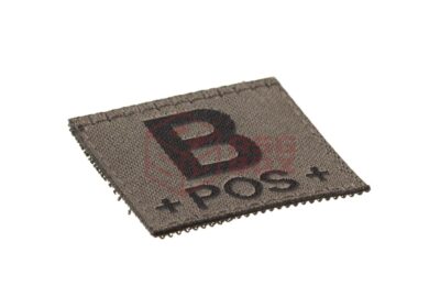 Clawgear B Pos Bloodgroup Patch RAL7013 - obrazek 2