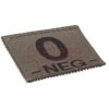 Clawgear 0 Neg Bloodgroup Patch RAL7013 OD-TM-10500133200 18443 asgbox.pl