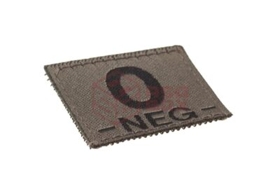 Clawgear 0 Neg Bloodgroup Patch RAL7013 - obrazek 2
